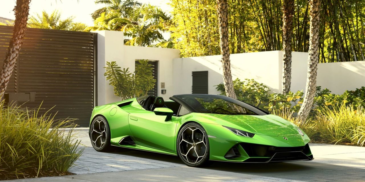 Lamborghini Huracan EVO Spyder – Test pod palmami