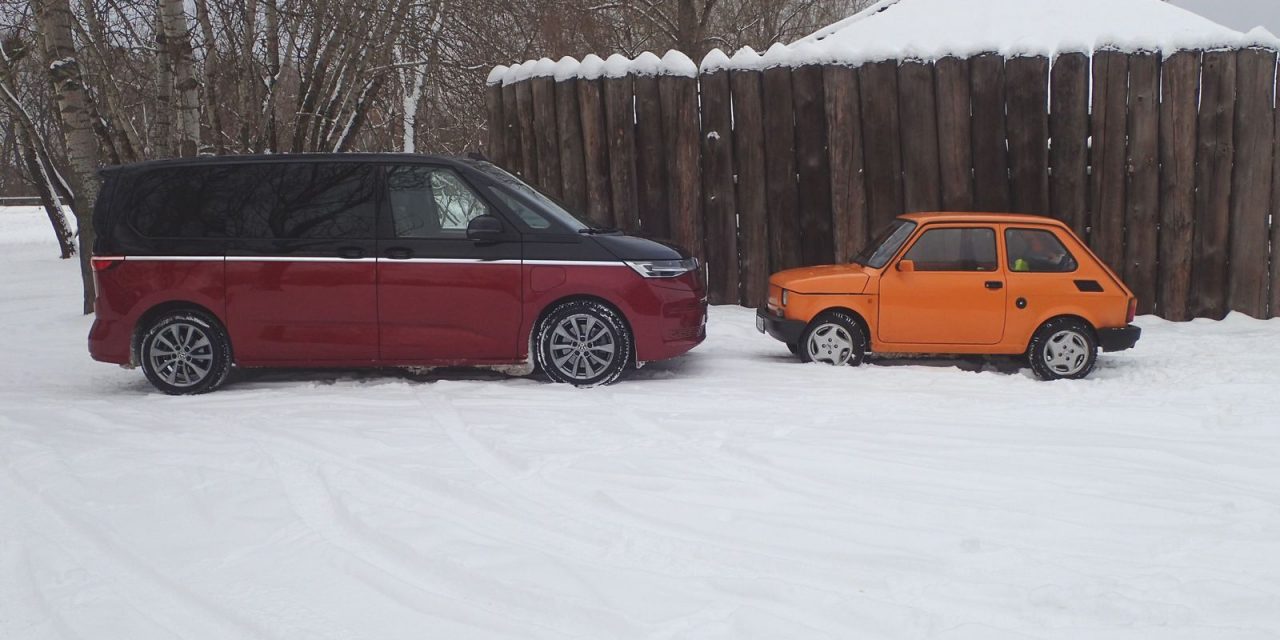 VW Multivan Style Hybrid – T7 z zimą i z Webasto